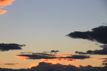 sunset over the sea