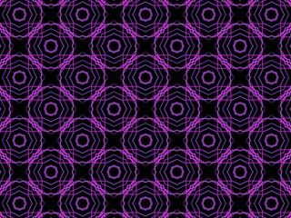 Obraz na płótnie Canvas Abstract elegant circles in purple on black background