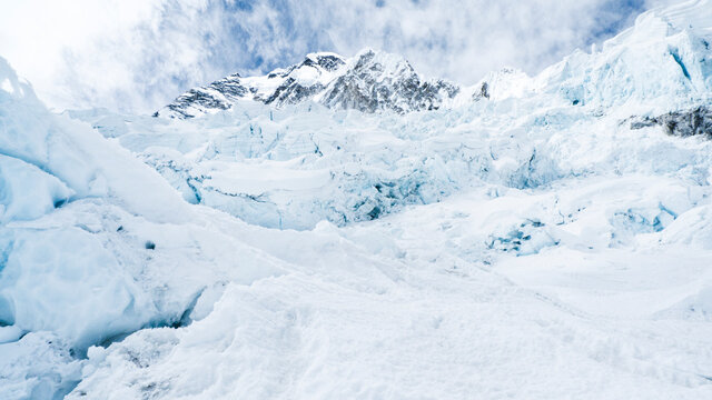Khumbu Icefall, Khumbu Glacier, Mount Everest.