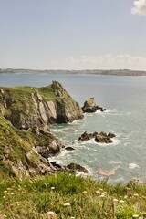 cliffs in camaret bay