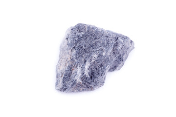 Macro mineral stone serpentine on a white background