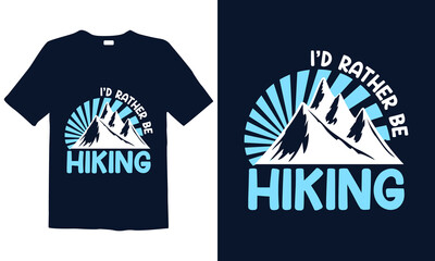 Hiking T-shirt Design for mug , poster, t-shirt,  label or logo.