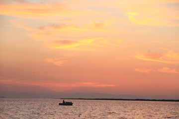 Fototapeta na wymiar clouds and sunset