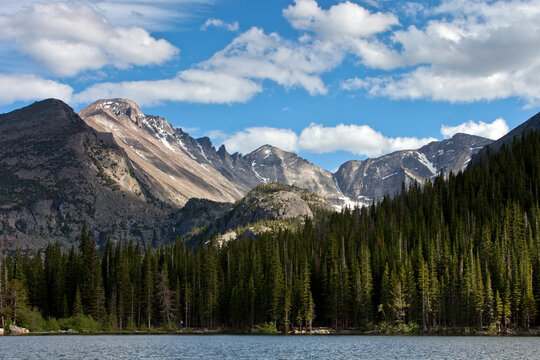 Long's peak from Bear Lake, Rocky Mountain National Park, CO