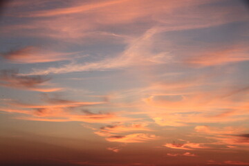 sunset over the sea 