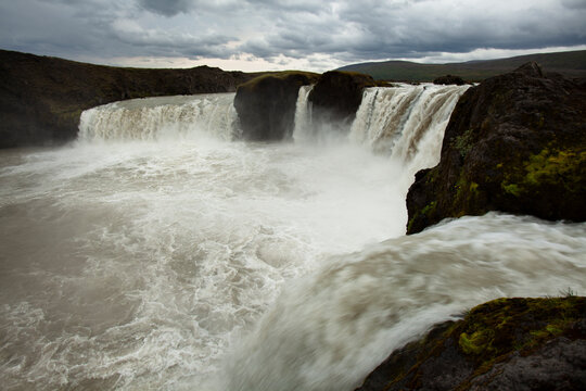 Godafoss, or waterfall of the gods, off of Ring Road in North Iceland.