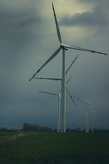 Obraz premium wind turbine in the wind