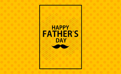 Happy Father's Day Poster Card Background Vector Illustration