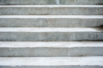 Concrete stairs. Texture of gray fresh concrete
