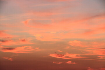 colorful clouds at sunset 