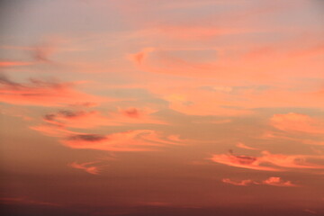 Fototapeta na wymiar colorful clouds at sunset 