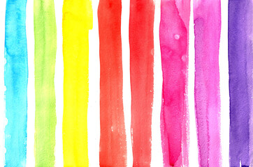 Hand drawn colorful watercolor background.
