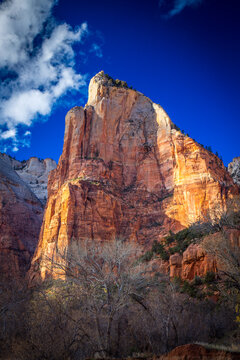 Sunset on the east side of Zion National Park, Utah.
