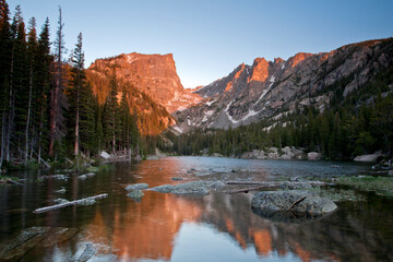 Sunrise at Dream Lake, Rocky Mountain National Park, CO
