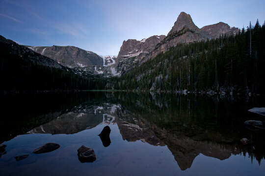 sunrise at Odessa Lake, Rocky Mountain National Park, CO