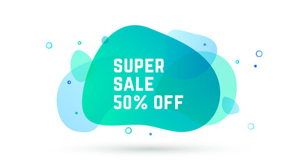 Speech bubble. Banner, poster, abstract speech bubble