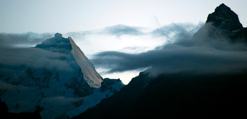 Dawn, Cordillera Blanca, Peruvian Andes.