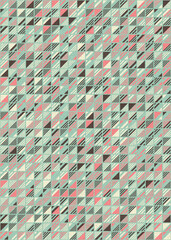 Abstract Geometric Pattern generative computational art illustration