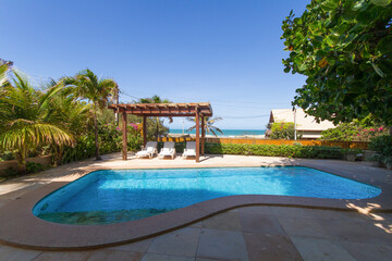swimming pool in hotel