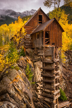 An old air compressor station tucked away in the rugged Colorado mountains near Marble.