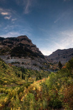 Fall color in and around the mountains in Utah.