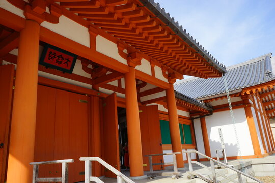 Great Treasure Gallery (Daihozoin) at Horyuji Temple in Nara prefecture, Japan - 日本 奈良 法隆寺 大宝蔵院