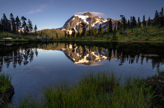Picture Lake, Snoqualmie National Forest, Washington State, USA