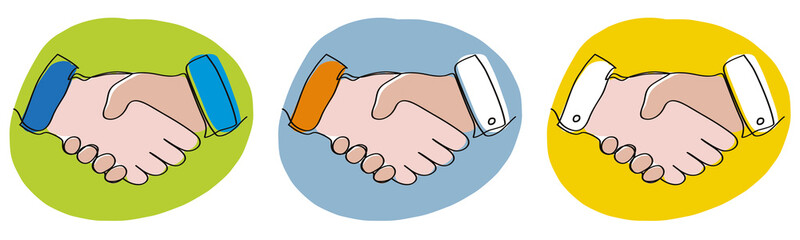 DESSIN DE POIGNÉE DE MAIN © kazy