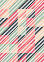 Abstract Geometric Pattern generative computational art illustration