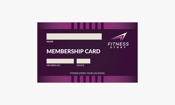 Vector template of membership card, VIP Member Card Template Vector Illustration.