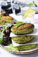 Sea bass and spinach fishcakes. Fish patties