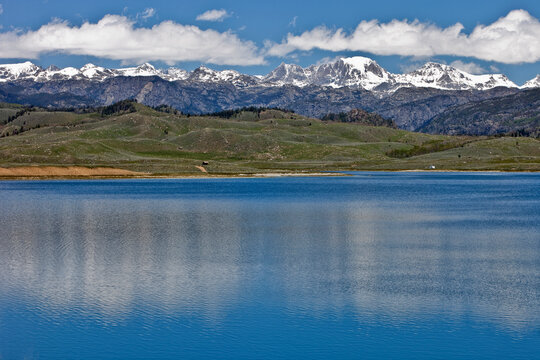 wind river mountains and soda lake, sublette county Wyoming