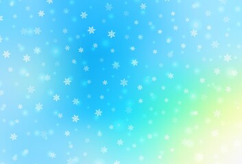 Light Blue, Green vector layout in New Year style.