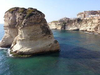 Fototapeta premium Raouche rock in Beirut, Lebanon
