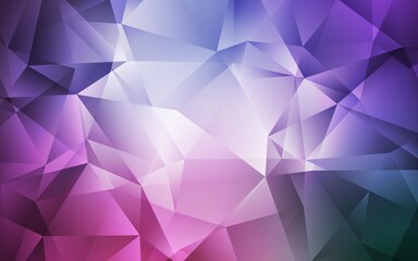 Fototapeta na wymiar Light Purple, Pink vector polygon abstract layout.