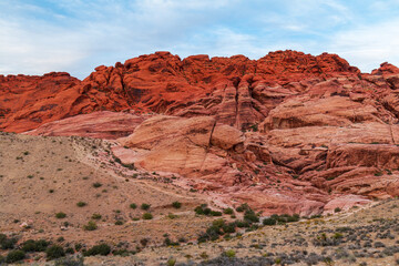 Red Rock Canyon Aztec Sandstone Calico Hills Trail from Calico 1 Overlook