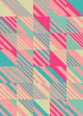 Abstract Geometric Pattern generative computational art illustration