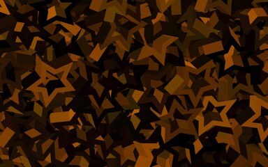 Dark Brown vector pattern with polygonal style.