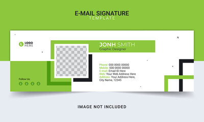 Corporate multi-purpose email signature interface design. Emailers personal business web modern vector layout Template design.