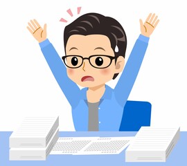 メガネを掛けた若い男性