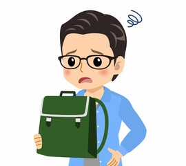 メガネを掛けた若い男性