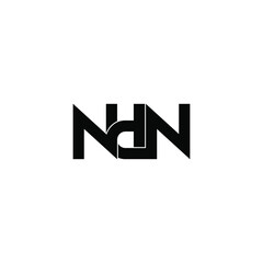 ndn letter original monogram logo design