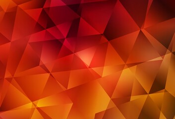 Fototapeta premium Dark Red vector abstract polygonal template.