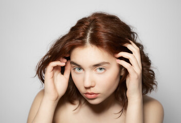 Naklejka premium Beautiful teenage girl