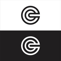 c logo vector design black