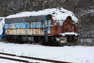 Abandoned Durbin & Greenbrier Valley Railroad (former Baltimore & Ohio Railroad) Diesel Locomotive...
