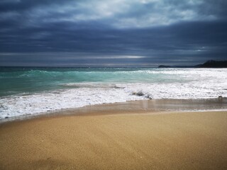 Sea sand and turquoise sea