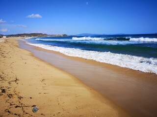 Sea sand and turquoise sea