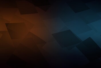 Fototapeta premium Dark Blue, Yellow vector background in polygonal style.