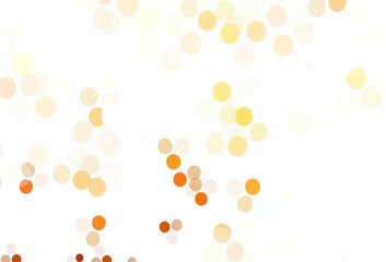 Light Orange vector texture with disks.